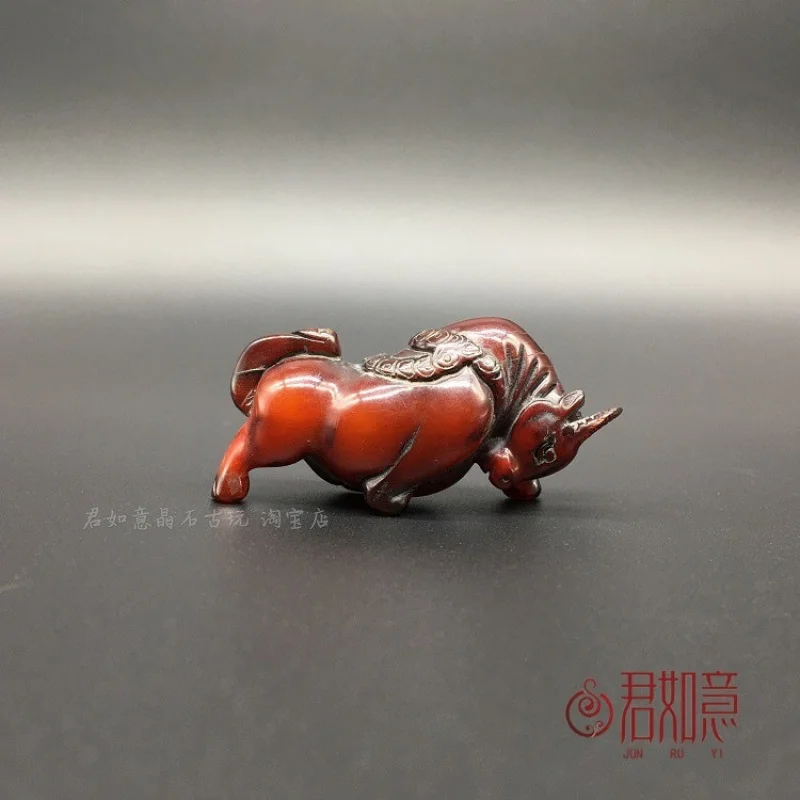 

Yak Horn Bull Horn Pendant Horn Handheld Ornament Small Decoration Antique Style Carving Faux Antique