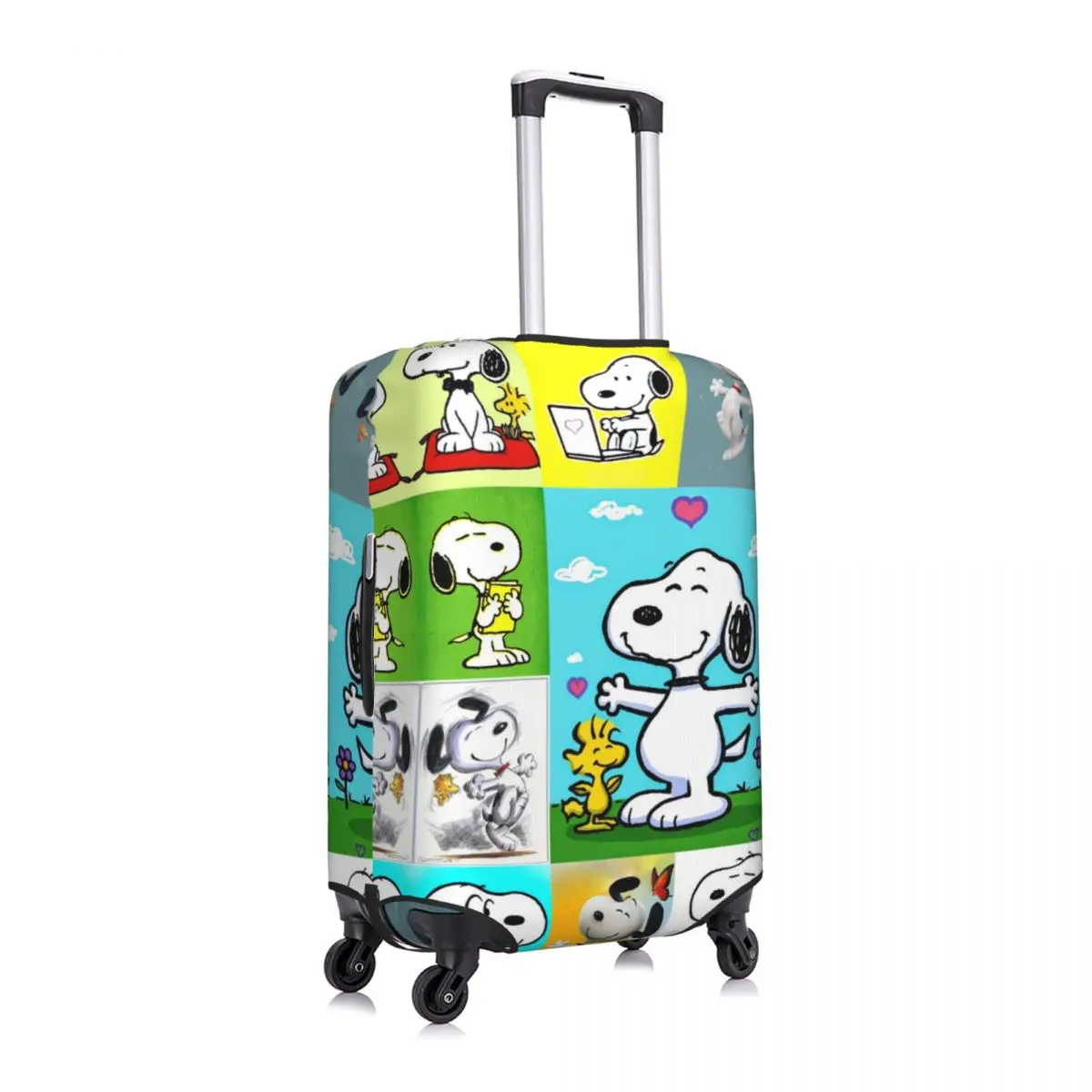 Copribagagli da viaggio Snoopy personalizzato Cartoon coprivaligia lavabile Protector Fit 18-32 pollici