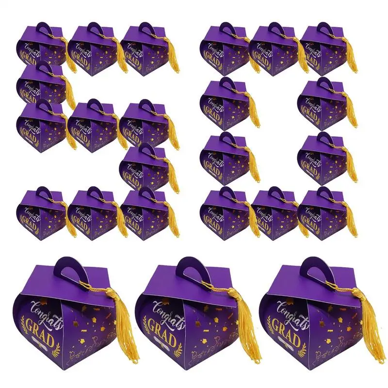 

Grad Box Graduation Hat Box With Tassels For Class Of 2025 Decorative Grad Hat Chocolate Containers For Kindergarten High School