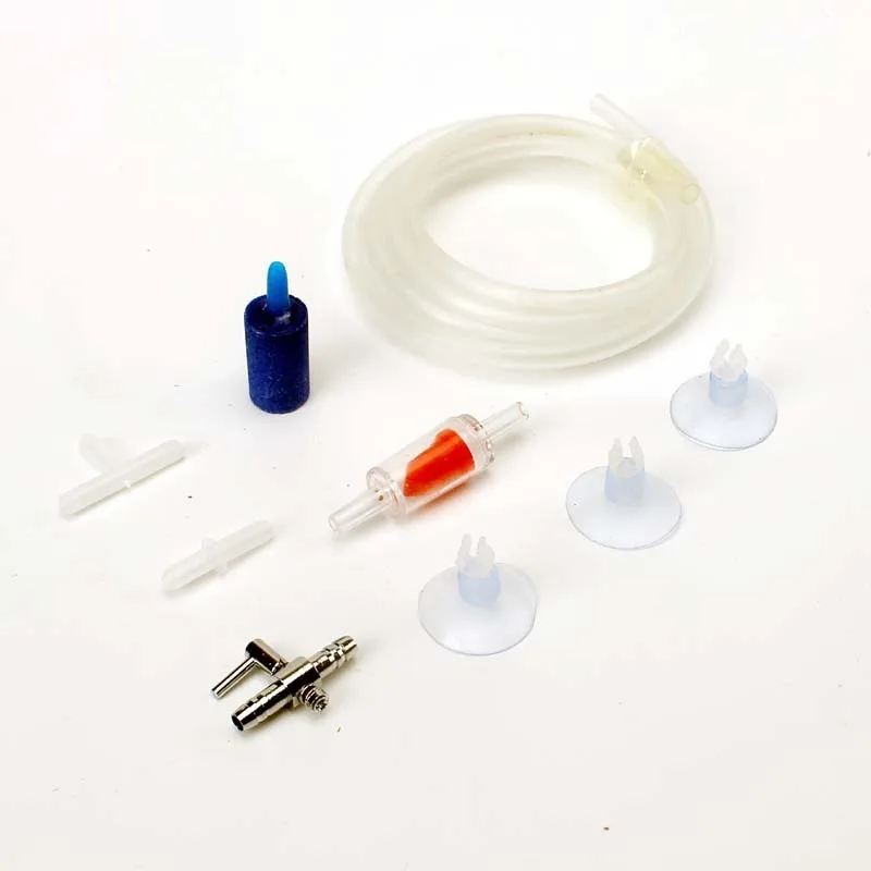 

Aquarium Accessories Air Pump Accessory Set Oxygen Tube Suction Cup Check Valve Bubble Stone Tee Straight Connector Complete Kit