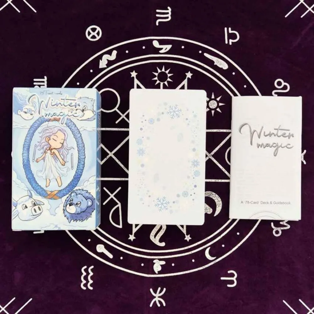 79pcs 12x7 cm Winter Mangic Tarot Deck Card Game