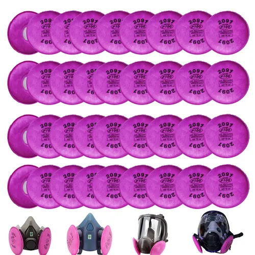 Filtro de partículas 2091/2097 P100 para 3m 6200 6800 7502 Serie respirador máscara antipolvo accesorio carpintero pintura industria en aerosol