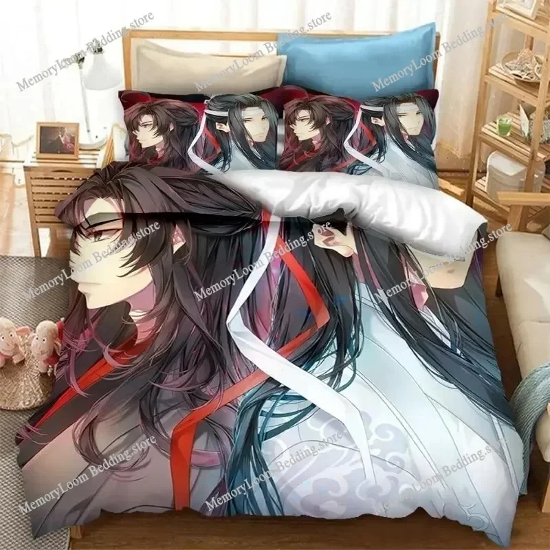 Grandmaster of Demonic Cultivation Mo Dao Zu Shi Bedding Set Boys Girls Twin Queen Size Duvet Cover Pillowcase Bed Kids Adult