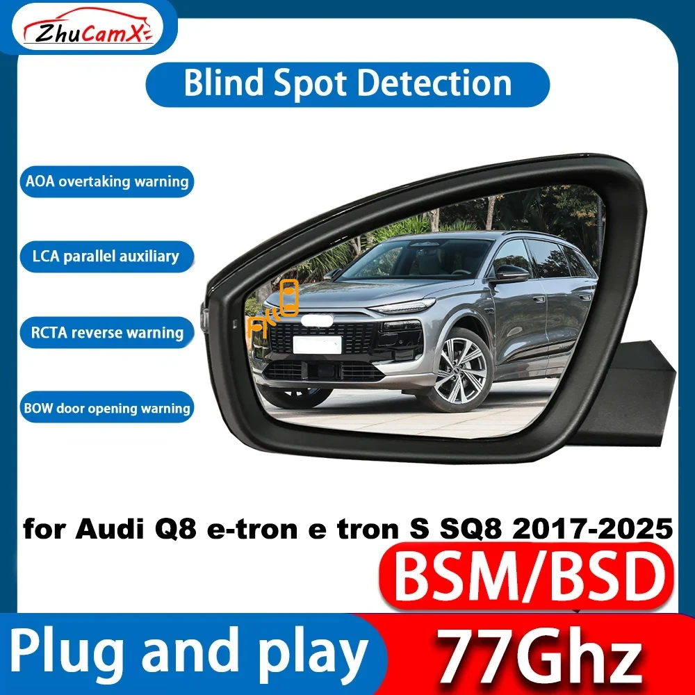 

for Audi Q8 e-tron e tron S SQ8 2017-2025 Blind Spot Detection Monitoring Warning Lane Assist System DSM BSD OEM ﻿77GHz Detector