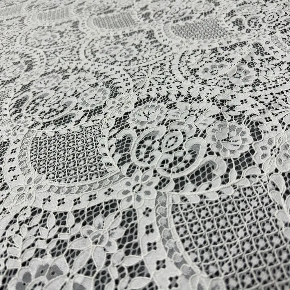 

Luxurious Lace Fabric Elegant Soft Versatile for Chic Apparel Home Decor Craft Your Dreamy Look with Premium Quality Textiles