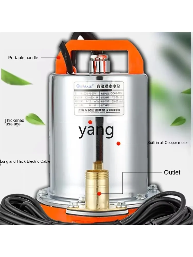 

LTT DC submersible pump household electric vehicle water pump battery water pump