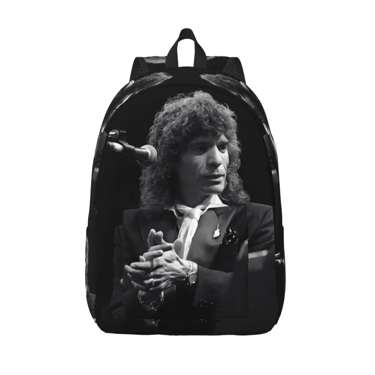 Camarons De La Isla Flamenco Singer Backpack Men Women Fashion Student Work Daypack Music Rock College Shoulder Bag Lightweight