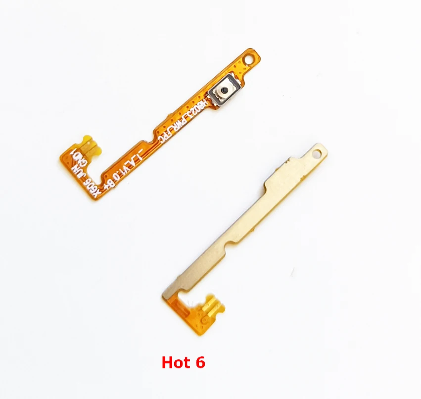 10Pcs Power On Off Flex Cable For Infinix Hot 6 7 Play 8 Hot 9 Lite Hot 10 Pro Smart 4 5 Hot 11 Note 8 8i