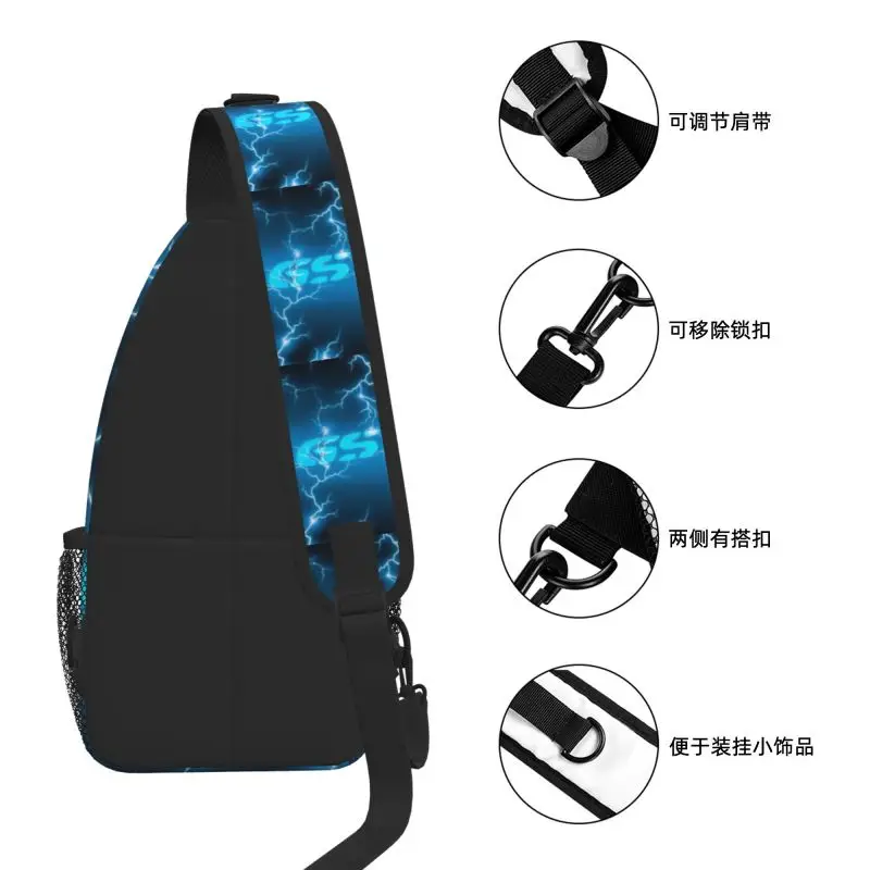 GS دراجة نارية مغامرة Crossbody حقيبة ظهر ذات حمالة الرجال مخصص الكتف حقيبة صدر للرجال لركوب الدراجات التخييم Daypack