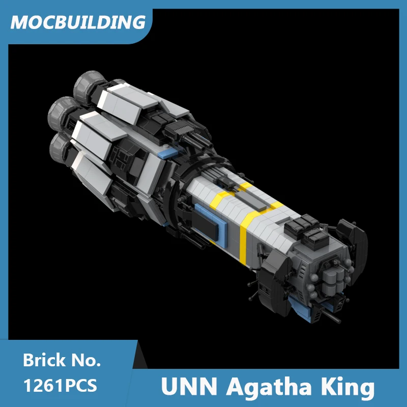 

Строительные блоки MOC UNN Agatha King масштаб 1: 900, Дред класса Truman, сборные кирпичи «сделай сам», детские игрушки, подарки для детей, 1261 шт.