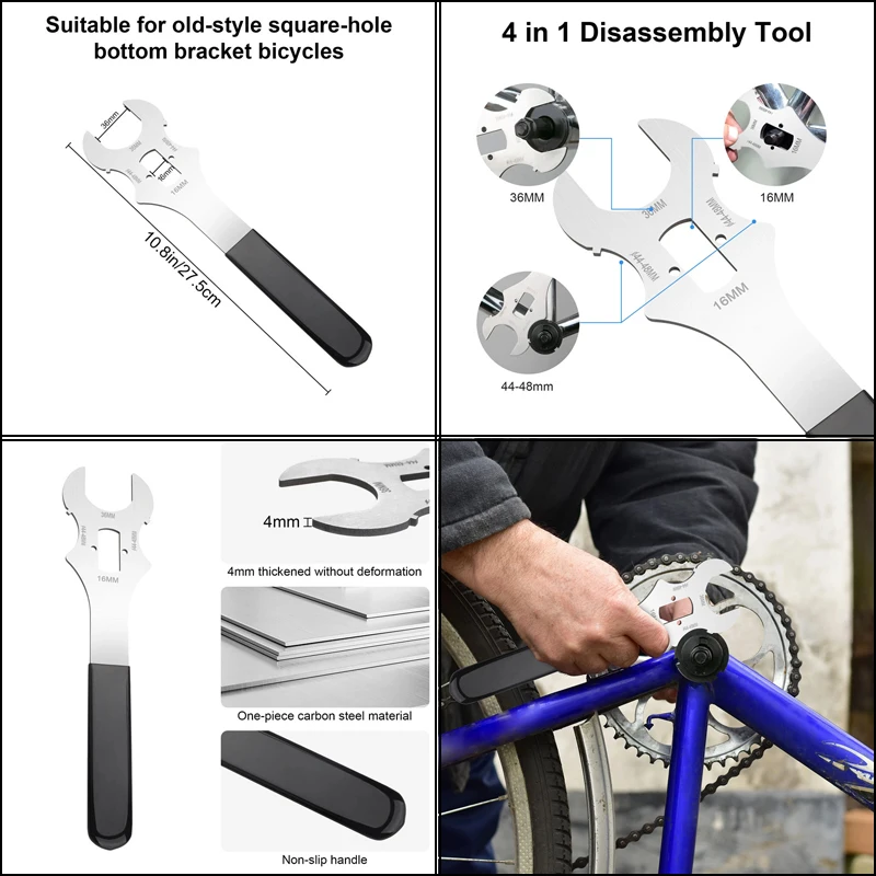 

Велосипеды, стопорные кольца каретки, гаечный ключ, велосипедный инструмент, ключ для снятия оси, инструмент для снятия замка велосипеда, инструмент для обслуживания и ремонта