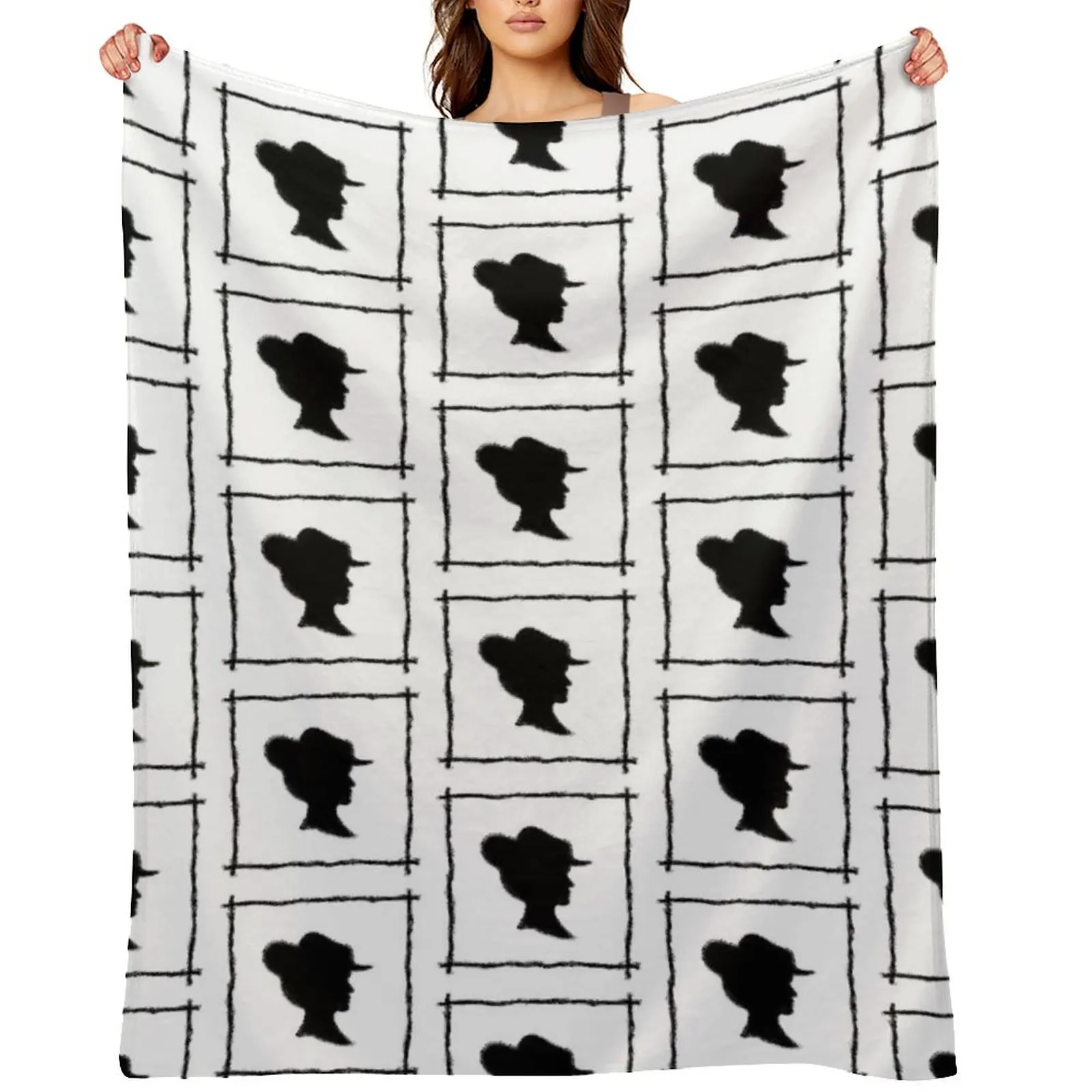 

Framed Lady Throw Blanket Soft Beds Loose anime For Sofa Thin Blankets