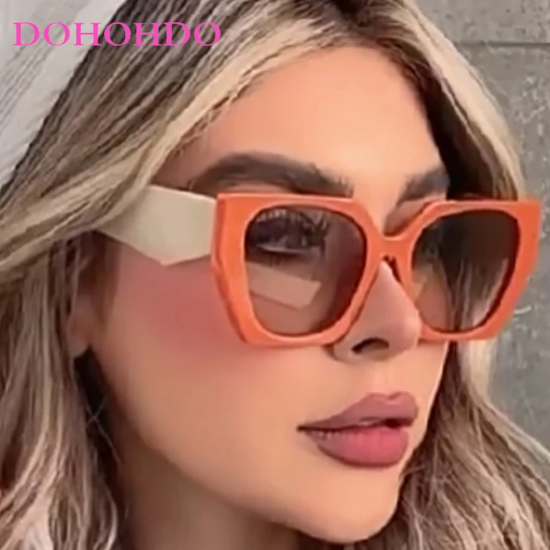 

Vintage Big Frame Irregular Square Women Sunglasses New Popular Brand Designer Men Shades Outdoor Travel Sunglasses Female UV400