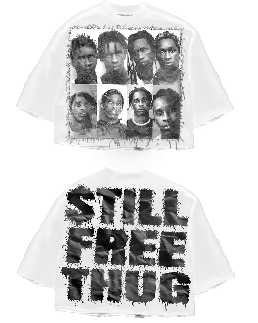 Street T-shirt Y2K Top Rock Hip Hop Graphic Print Oversized T-shirt Men's and Women's Crew Neck Cotton Short-sleeved Top Clothes image 5