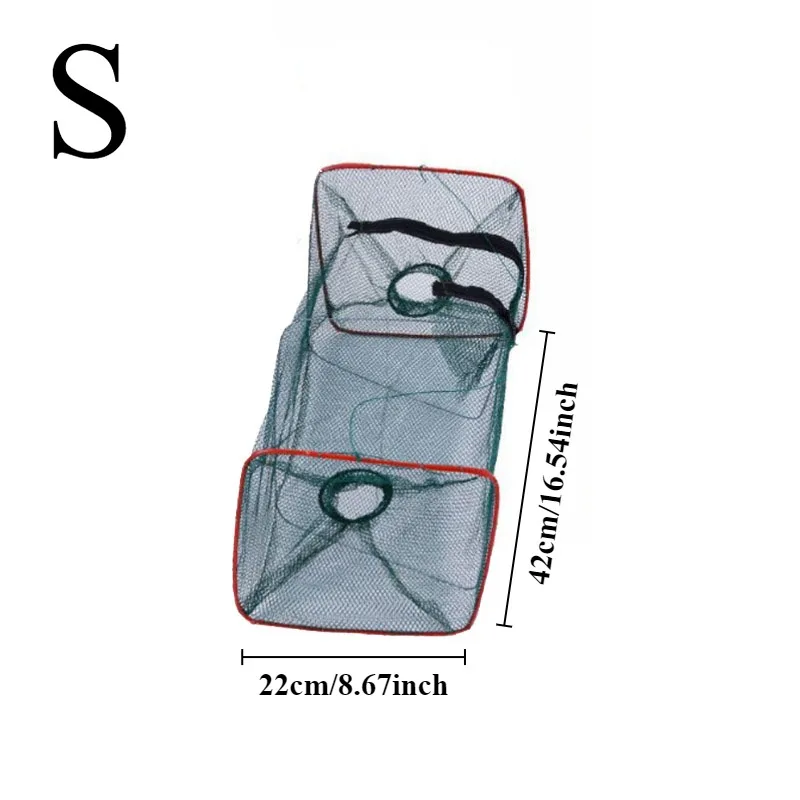 1pc S/L Premium Faltbare Fisch Falle Outdoor Enthusiasten Angelgerät Tragbare Cast Net Fisch Käfig für Krabben garnelen Krebse