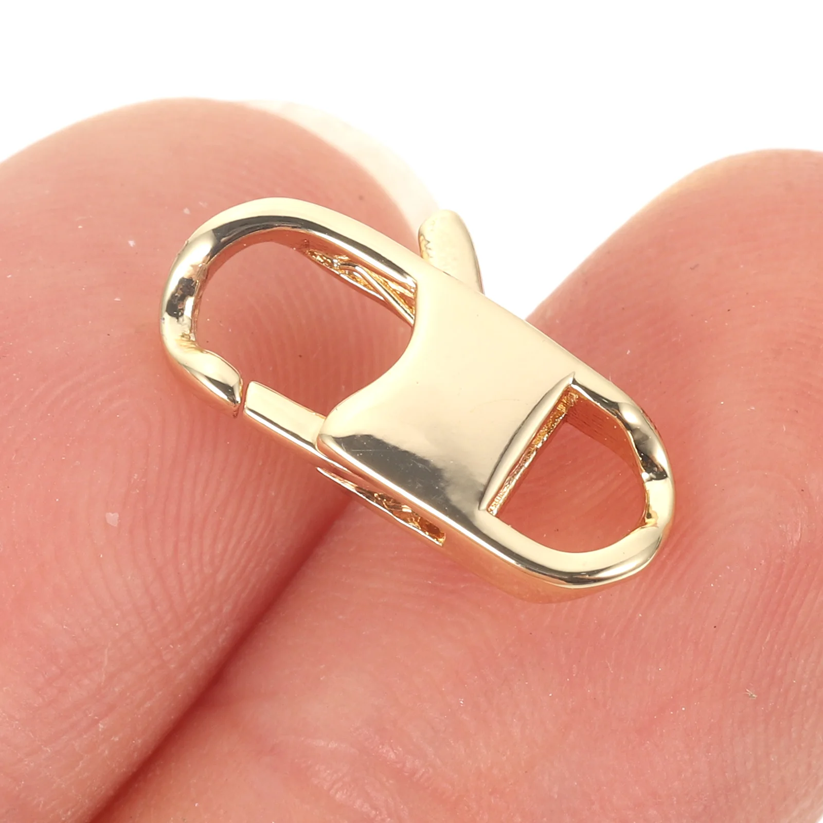 

2Pcs Gold Clasp Necklace Making DIY Jewelry Findings Lobster Buckle Clasps Preserve Color Accessories Repair Kit Charm Pendants