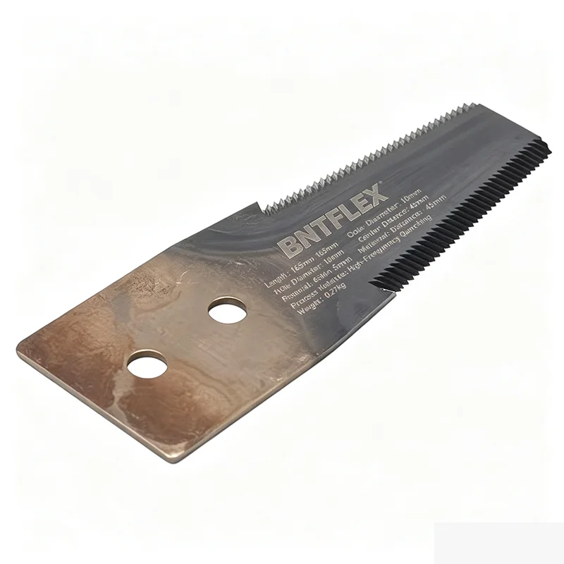 Wheat Harvester Straw Chopper Spreader Blade, 65Mn Steel Quenched Triangular Serrated Blade