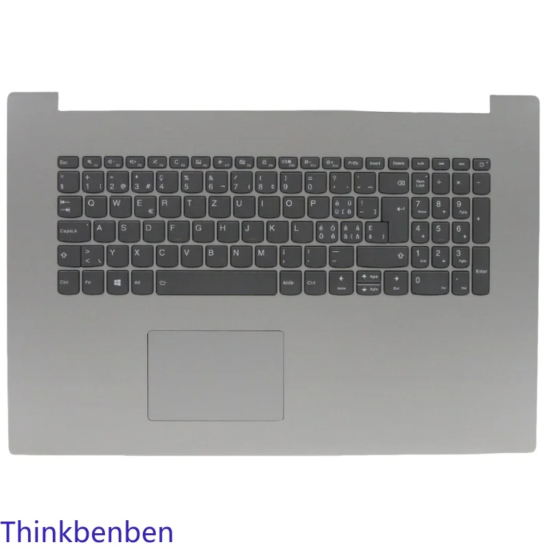 SWS Swiss Platinum Grey Keyboard Upper Case Palmrest Shell Cover For Lenovo Ideapad 330 17 17ICH 5CB0R48122