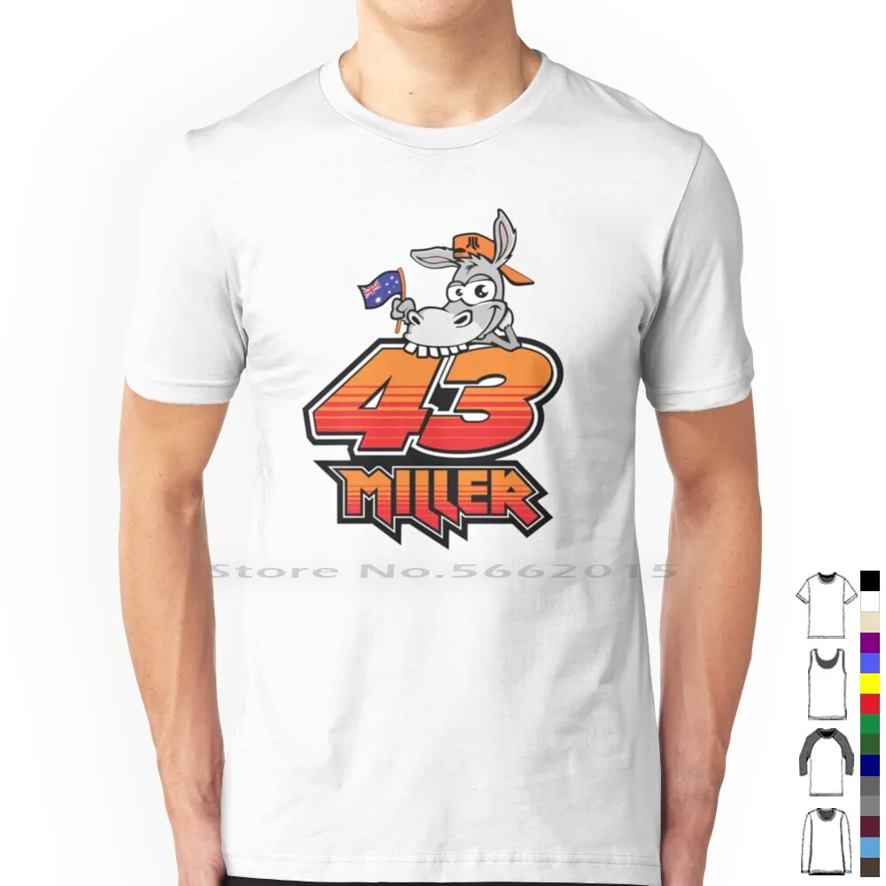 Jack Miller Number 43 100% Cotton T Shirt Jack Miller 43 Jack Miller Jackass Number 43 Team Jack Miller Team Miller World