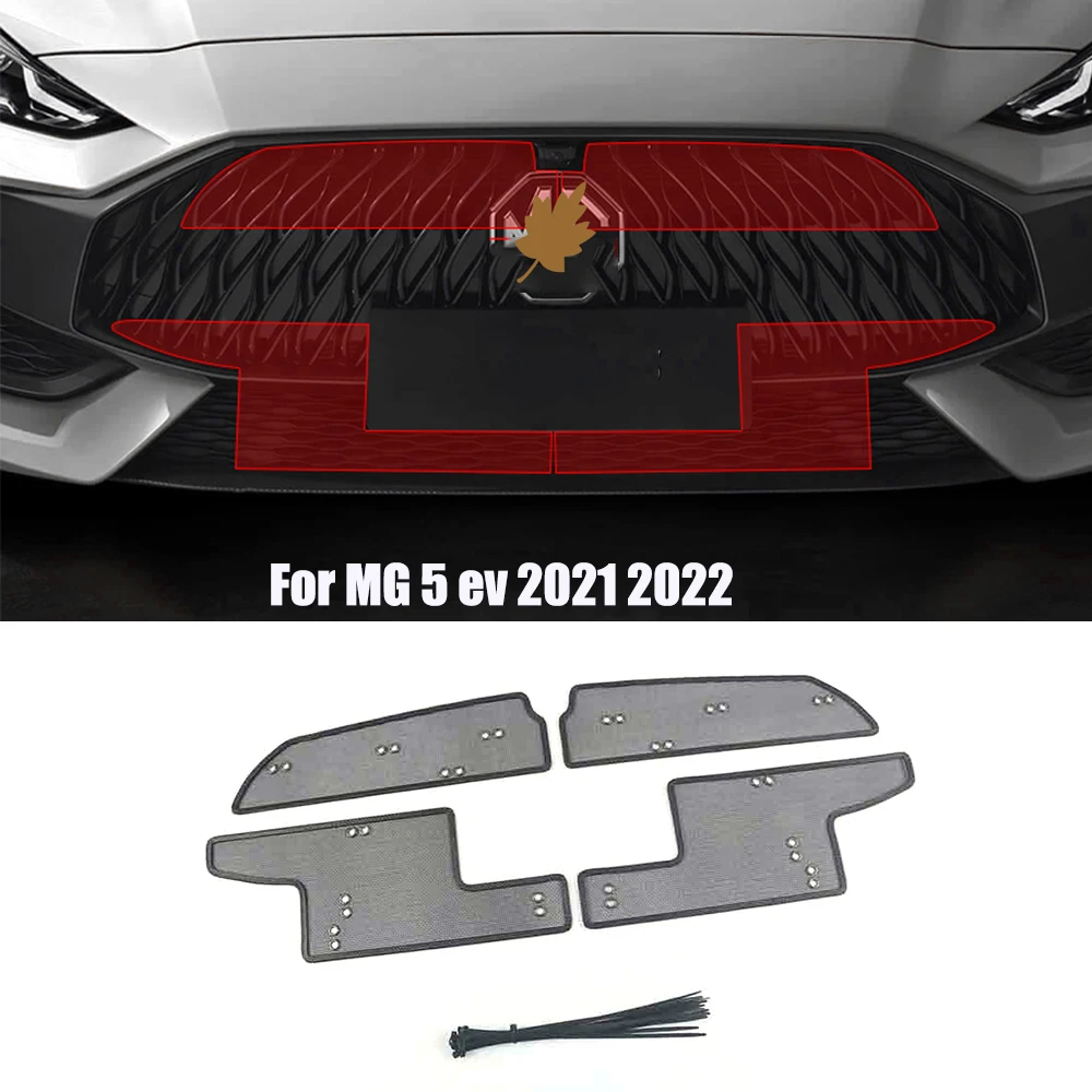 

Stainless steel For MG 5 ev Car Anti-insect Net Front bumper Screening Grille Insect proof net Cover Trim Car Accessories