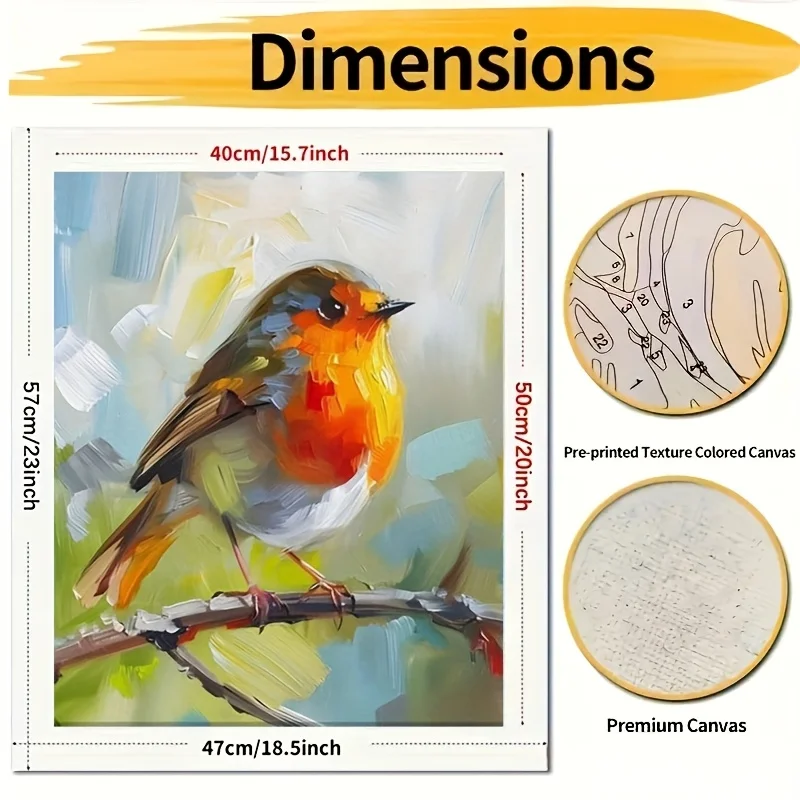 Professional Art Use: 1pc DIY Adult Paint by Numbers Kit, Art Gift, Painting by Numbers, Easy to Learn, Suitable for Beginners -