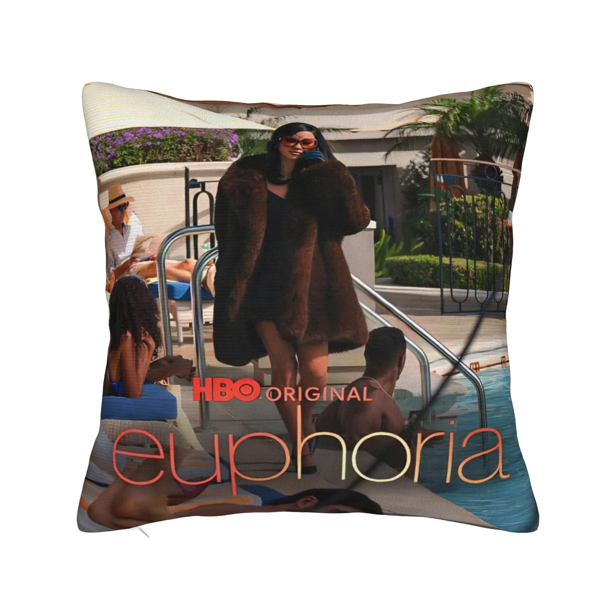 Housse de coussin imprimée Euphorias Saison 3, décoration pour la maison, plusieurs tailles