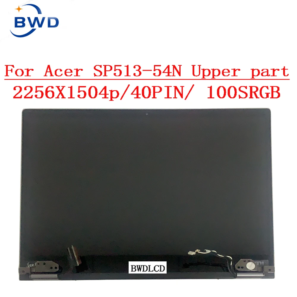 

13.5 Inch For Spin 5 SP513 SP513-54N LCD Touch Screen EDP 40Pins 1920*1080 100% sRGB Digitizer Display Assembly NE135FBM-N41