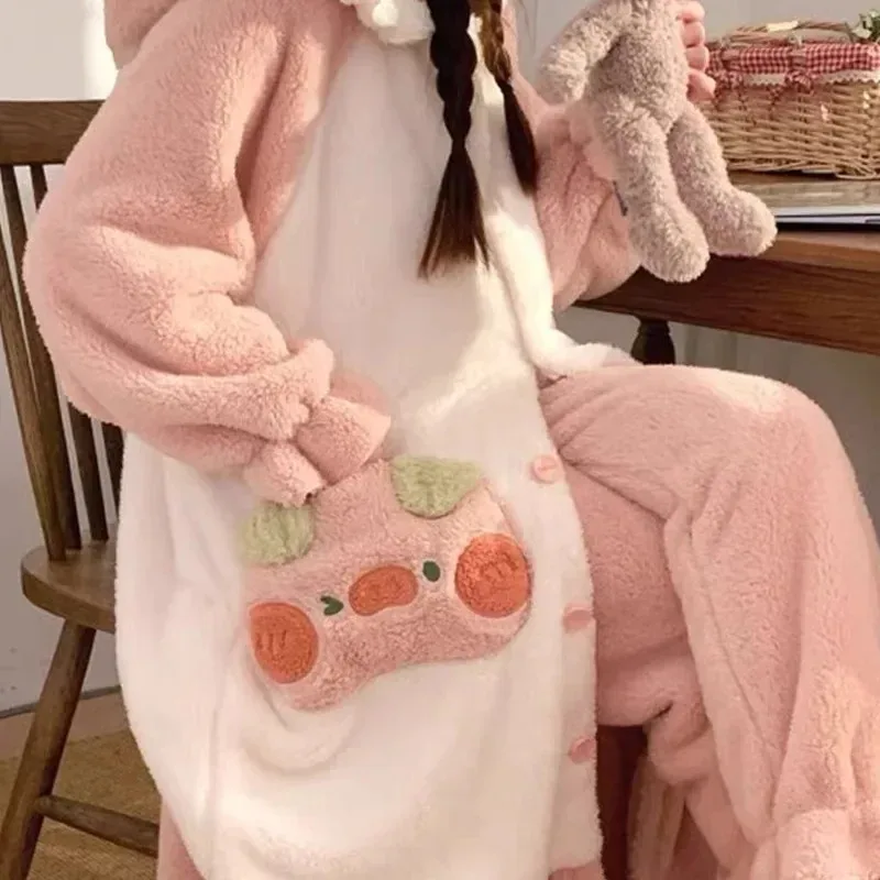 

DY202025er халат, одежда для сна, домашняя одежда, домашняя одежда, халат, удобная мягкая теплая пижама, подарок на вечеринку, Kawaii25