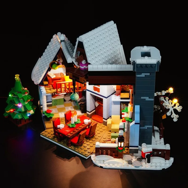 MAXCXT LED Light For LEGO 10293 Santa’s Visit Christmas Children's Gifts DIY Decorative Lamp Not Include Lego Building Blocks