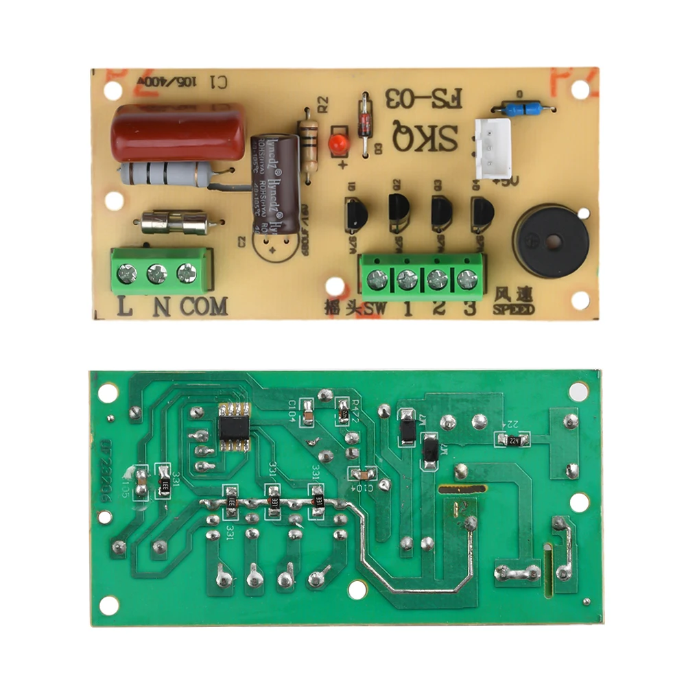 Universal Fan Remote Control Receiver Board - Replacement Main Control Circuit Board for Fan Repair & Modification