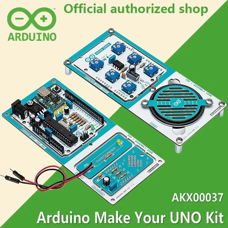 

Arduino Make Your UNO Kit AKX00037 Wave synthesizer shield welding Development board Italian new original authentic