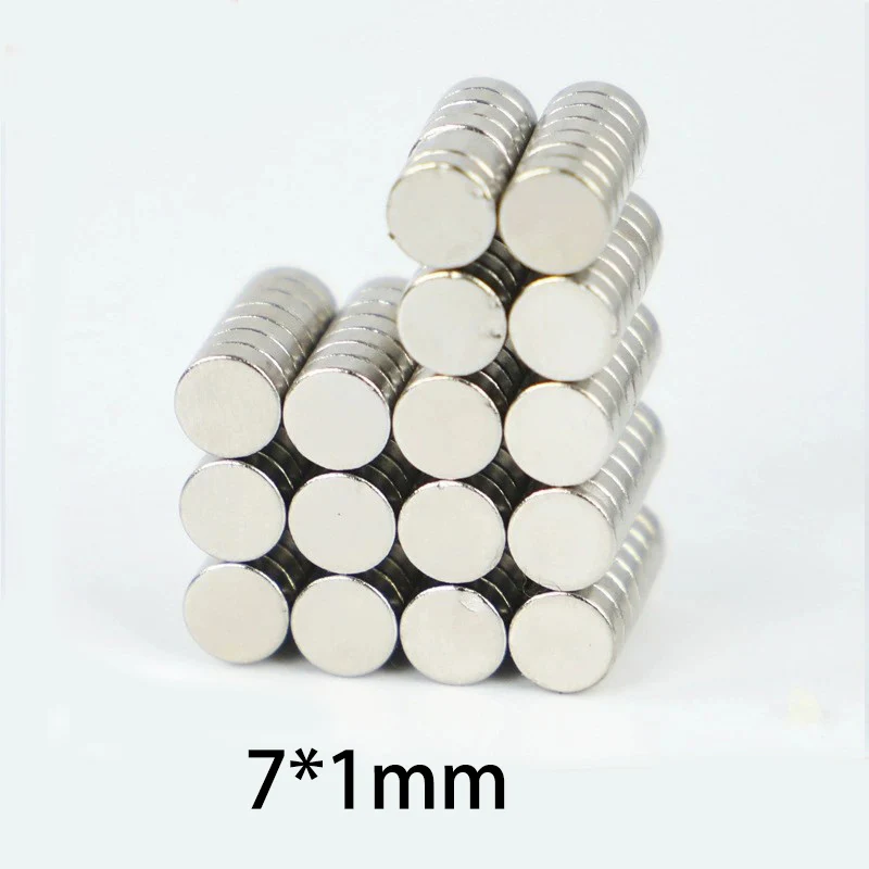 50 Stück 7x1/2/3mm Magnete – Hochleistungs-Rundmagnete für Heimwerker, Whiteboard und industrielle Nutzung