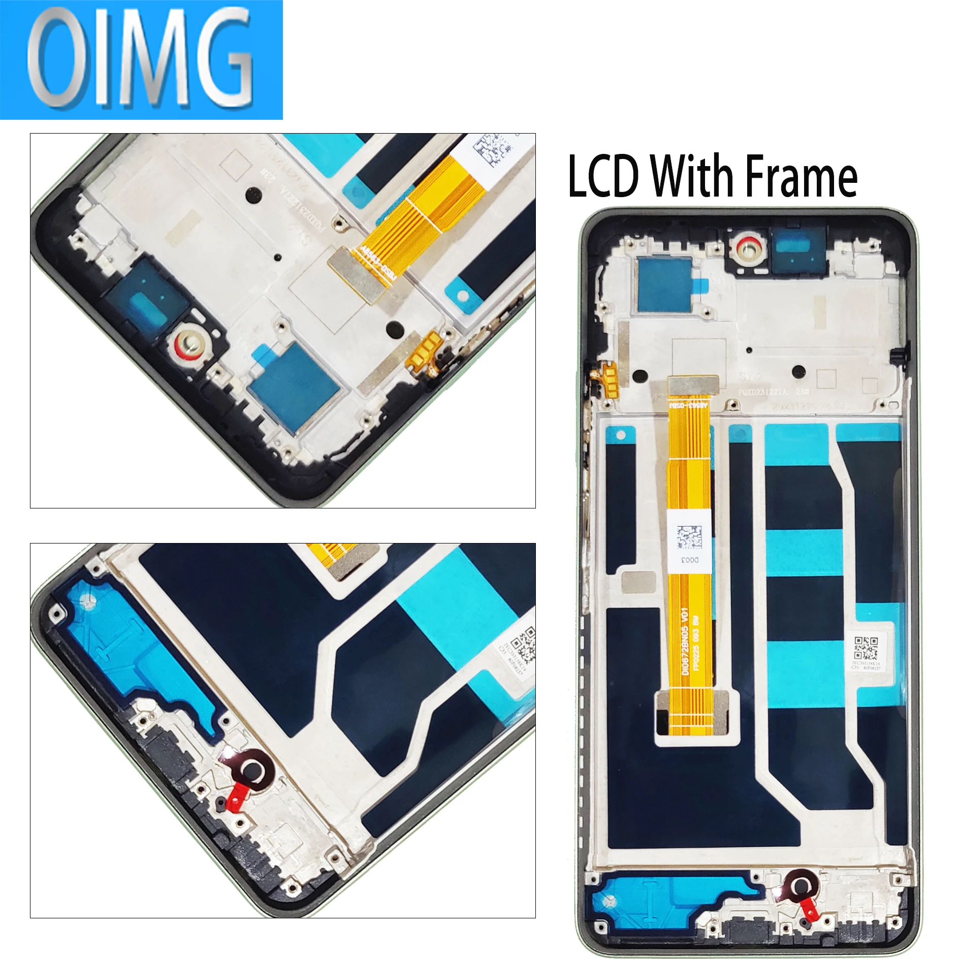 6.72인치 Realme C67 4G LCD 화면용 프레임 터치 RMX3890이 포함된 기존 디스플레이