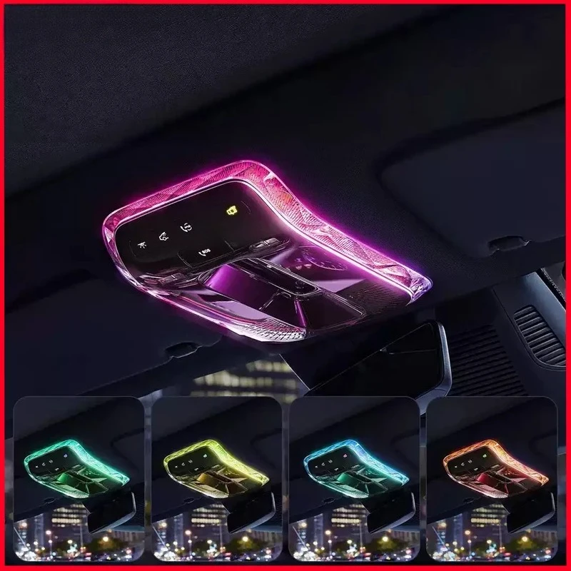 For Benz C GLC E Class W206 X254 W214 Crystal Reading Light Frames Decorative Stickers Interior Modification Accessorie