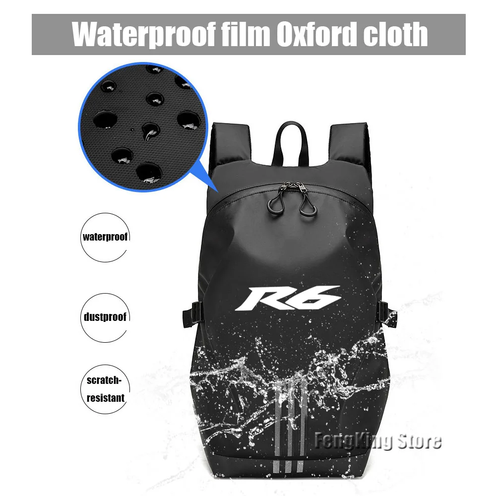 For Yamaha YZFR6 YZF R6 R6S  Knight backpack motorcycle helmet bag travel equipment waterproof and large capacity