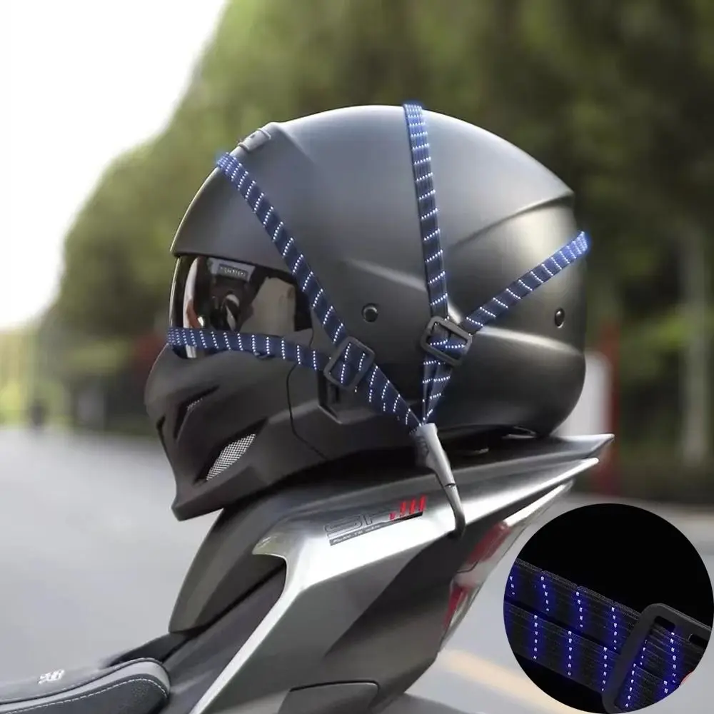 

High Quality Universal Motorcycle Luggage Strap Retractable with Hooks Luggage Net Convenient Durable Helmet Fixed Straps