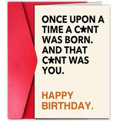 1pc, Funny Happy Birthday Card For Best Friends Her Him Women Men,Friendship Gifts For Women Friends, Gifts For Friends.