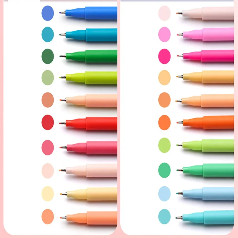 Fast-Drying Markers Brush Canetas Set, Pintura Graffiti, Desenho Highlighter, Material escolar para estudante, Papelaria de arte, 10 cores