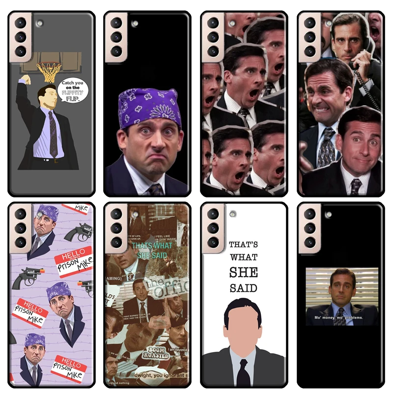 Michael Scott The Office Funny Humor Cover For Samsung Galaxy S20 FE S8 S9 S10 Plus Note 9 10 Note 20 Ultra S21 Phone Case