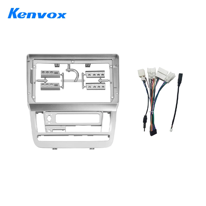 

Kenvox 9 inch Android car audio radio frame fascia for Toyota Alphard 2002 2011 2din dvd dash mount kit panel wire cable