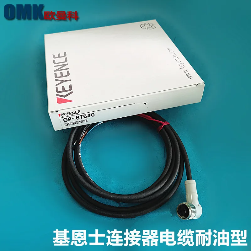 KEYENCE Sensor OP-87640 Connector Cable M12L Word 2m Oil Resistant