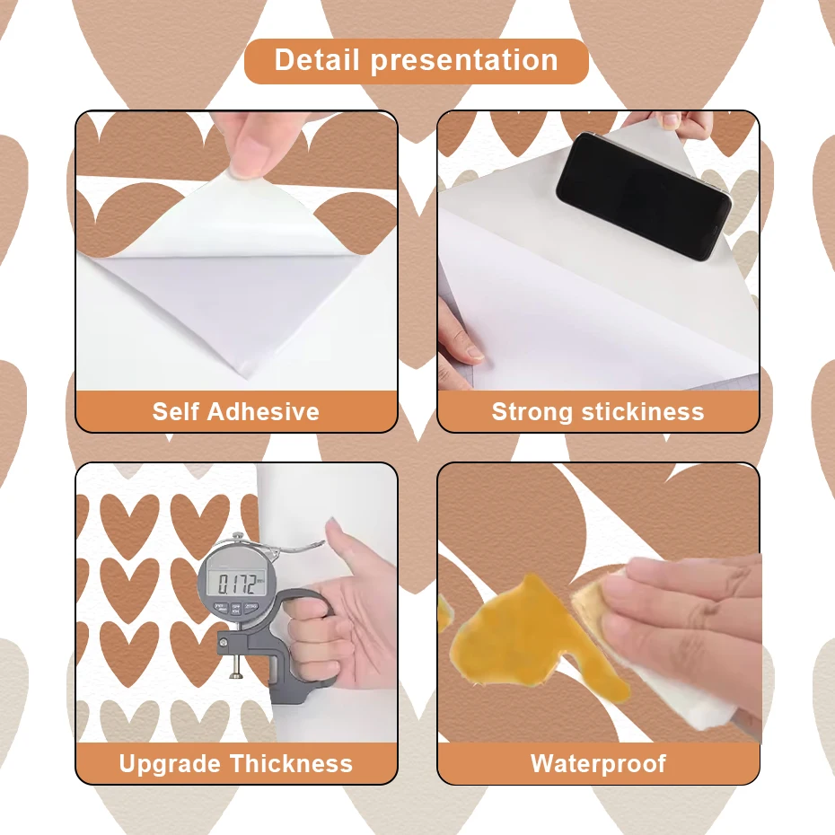 بوهو صدفي الحدود القلب الجدار ملصق الحضانة ملصق مائي الطفل الفن باب غرفة الاطفال الفتيات غرفة نوم السرير المعيشة ديكور قشر وعصا