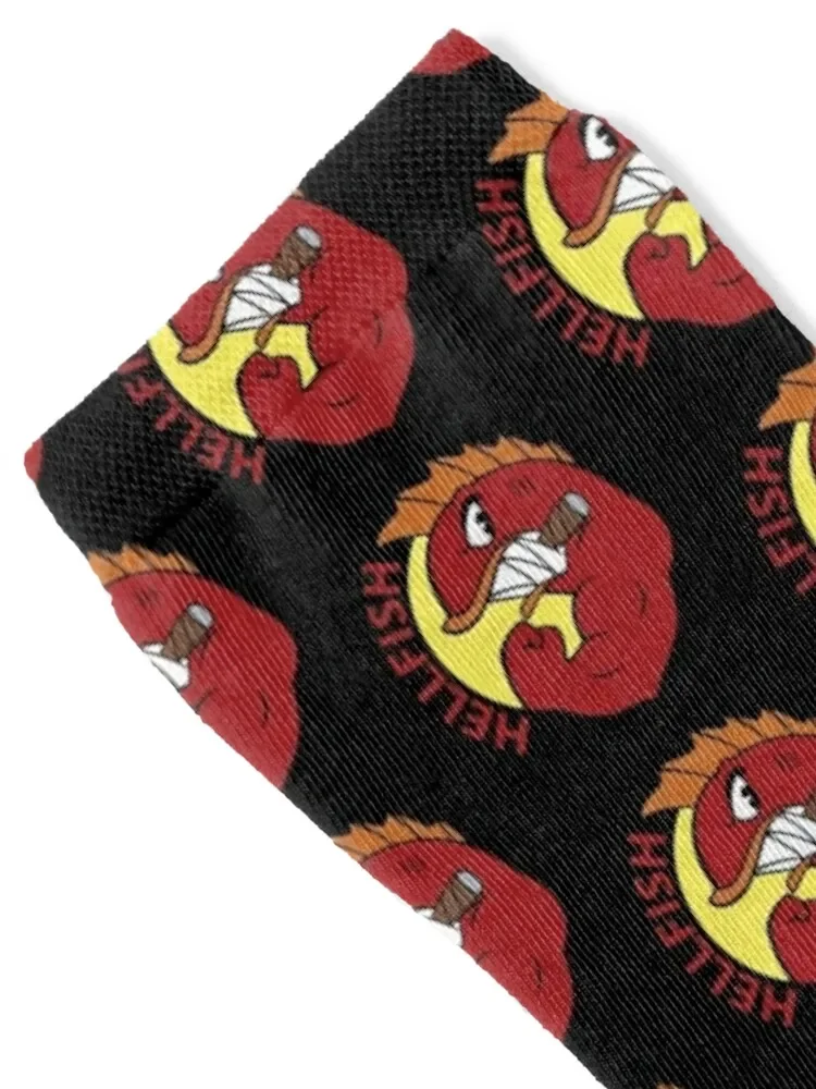 Flying Hellfish Socks happy golf hockey Boy Socks Women's