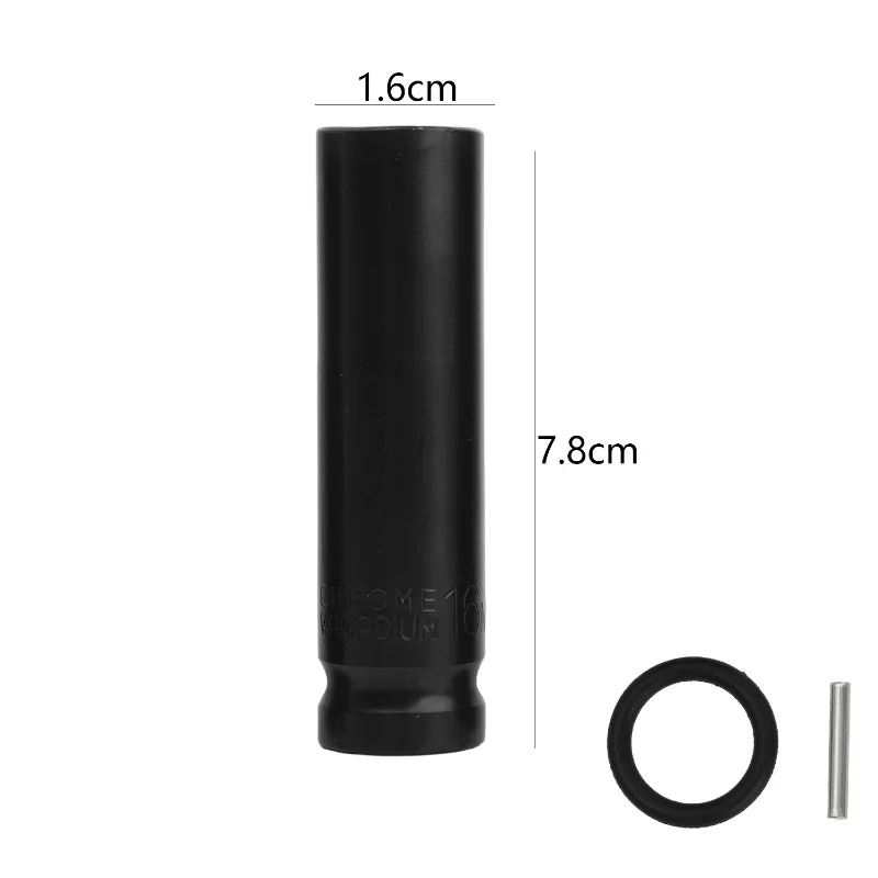 Verlängerte Sechskant-Steckschlüssel 15mm 16mm 17mm 18mm 19mm Metrischer Schraubenschlüssel-Tiefkopf Schlagschrauber-Kopf Reifenentfernung Autoreparaturwerkzeuge – Detail 9