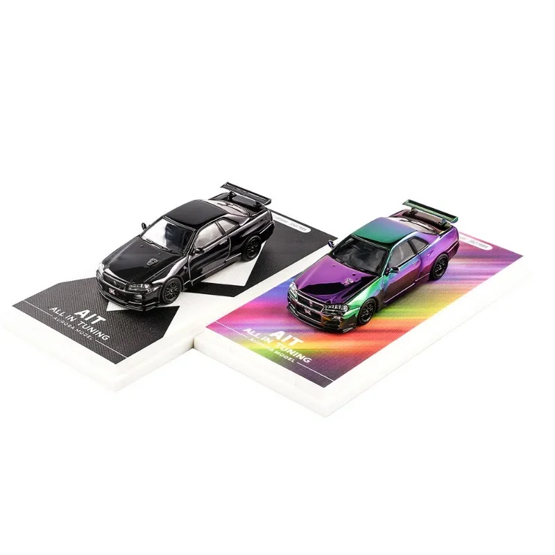 

Automobile modification exhibition limited to R34 front and rear open cover, alloy car model