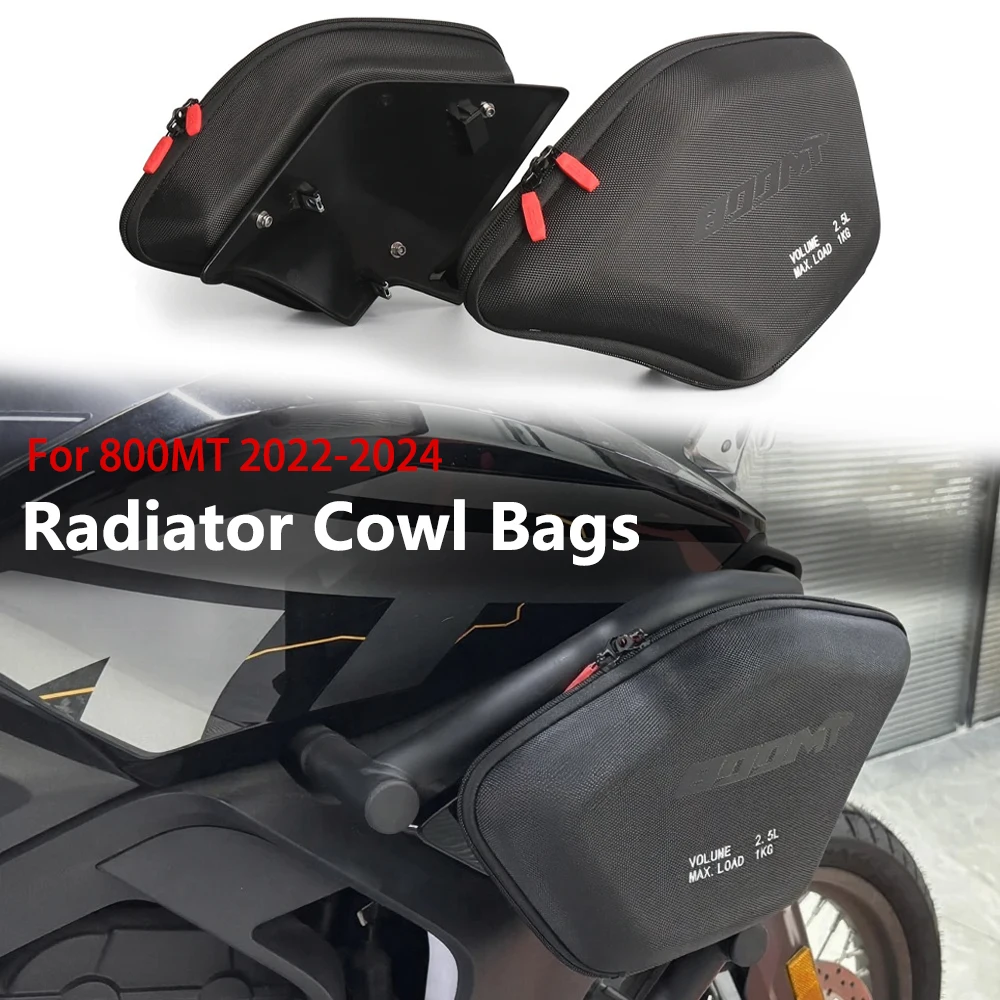 

Motorcycle Side Fairing Panel Tool Storage Bags Radiator Cowl Bag MT800 Leg Bag Accessories For CFMOTO 800MT 800 MT 2022-2025