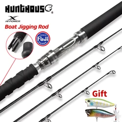 Hunthouse Popping Fishing Rod 2.35m 2.55m 2.7m Fuji Guide Toray Carbon Fiber for Tuna Game GT Boat Ocean Sea Rods EVA Grip