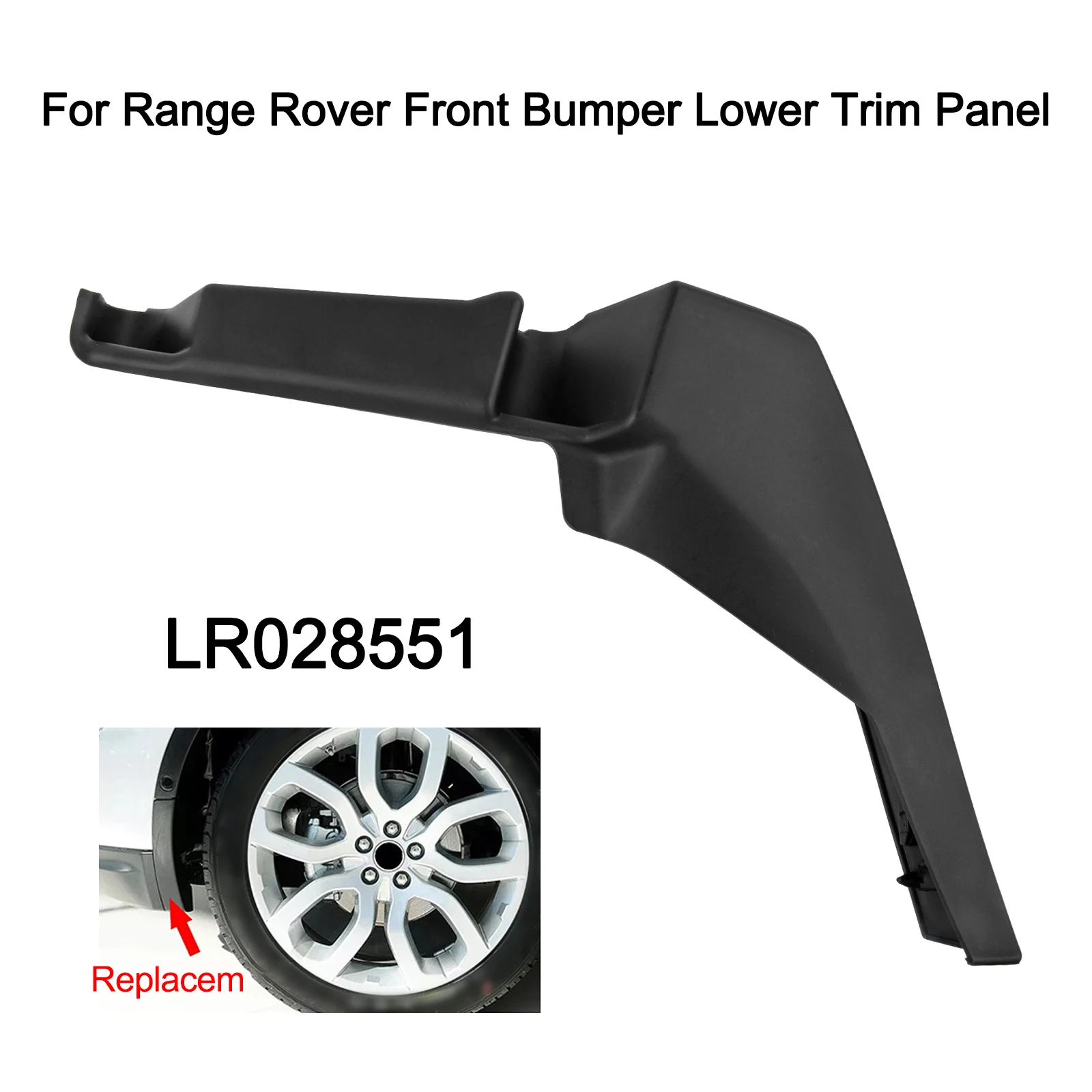 

For Range Rover Front Bumper Finisher Car Repair Bumper Replacement As Picture Shown Left Stable Characteristics