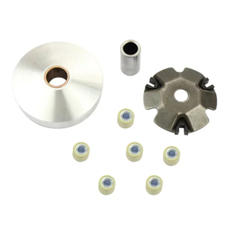 VERYUS 9pcs Racing Variator Roller Clutch Weights Kit W/ Roller For 4 Stroke GY6 QMB139 50cc Scooter ATV