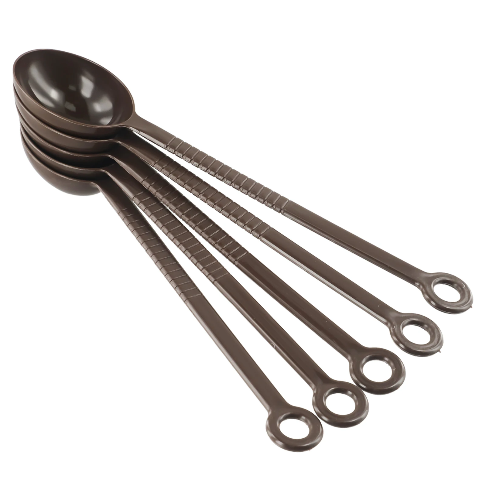 5PCS Dinnerware Set Measuring Spoon Fruit Powder/Coffee Espresso Scoop Plastic Tableware Spoon Flatware Set Dishwasher